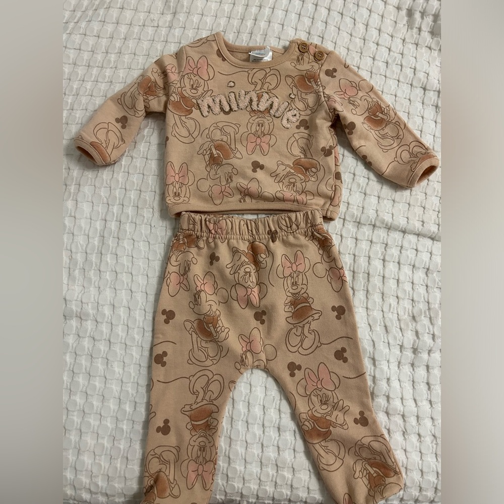 Disney baby Minnie sweat pants set